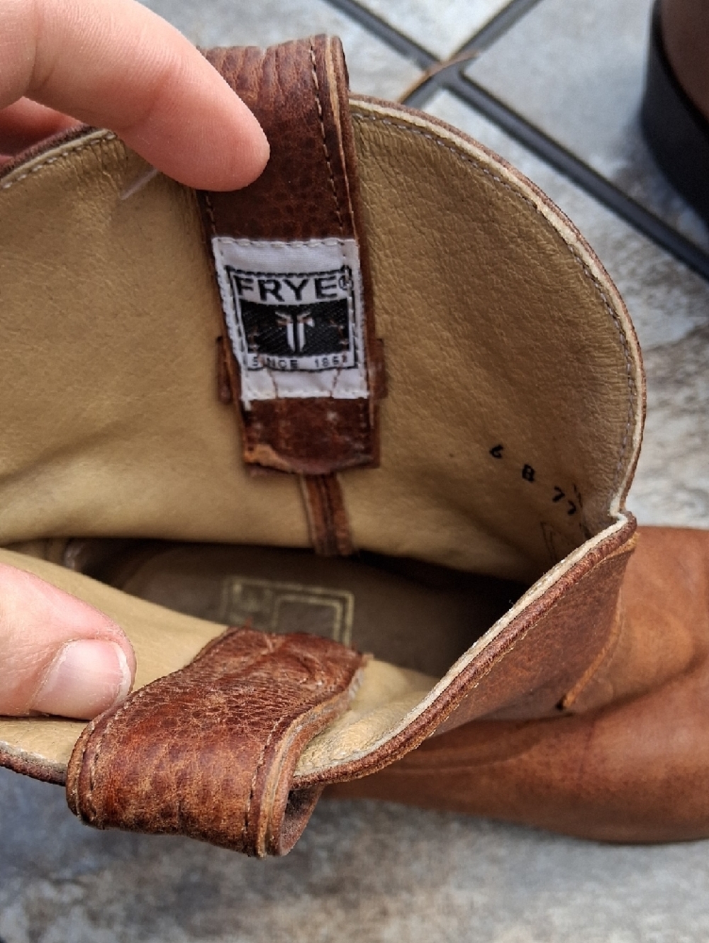 Frye Rustic Brown Leather Pull-On Ankle Boots - Picture 3 of 6